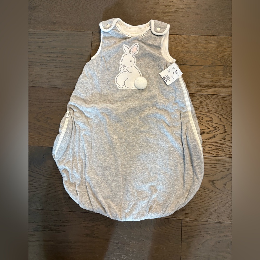 Piper & Posie gray rabbit sleep sack 0-6M 2.6 TOG ret $70